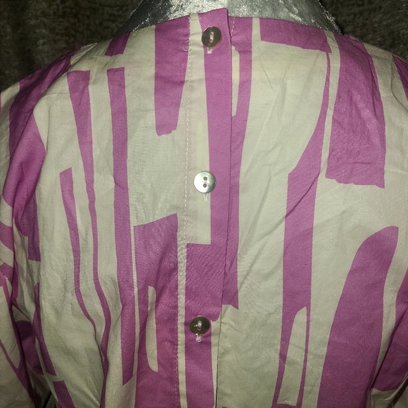 Pinch Lavender and White Blouse with Relaxed Fit M - Picture 5 of 7